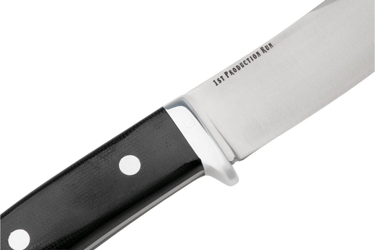 Bark River Classic Semi Skinner BR-02-182-001 CPM MagnaCut, Black Canvas Micarta, bushcraftmes