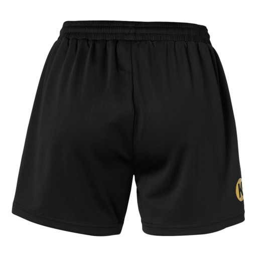 Curve Shorts De Mujer Negro/dourado Kempa