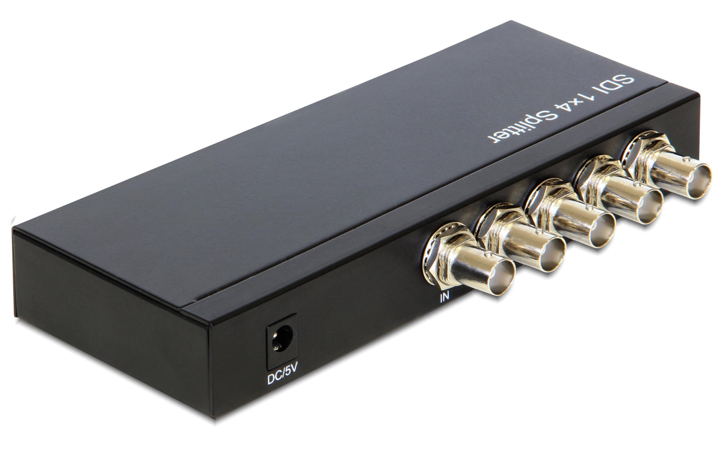 4-Port Signalsplitter 3G-SDI 1 in - 4 out3G-SDI Splitter