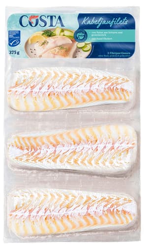 Costa MSC Kabeljaufilets im Frischepack