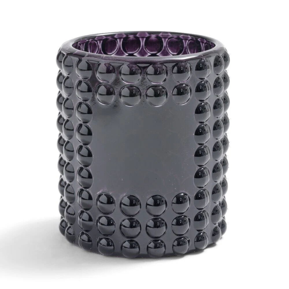 Bougeoir bubble noir Ø7,8cm