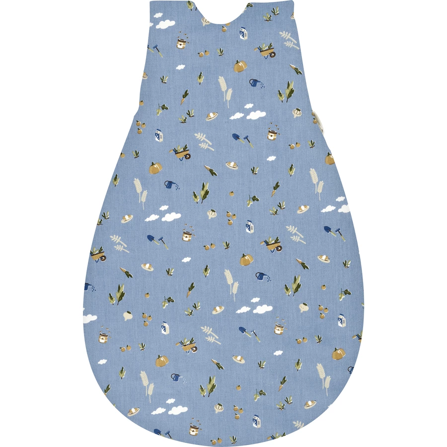 Alvi® Baby-Mäxchen®Außensack Flachgewebe Farmhouse blau
