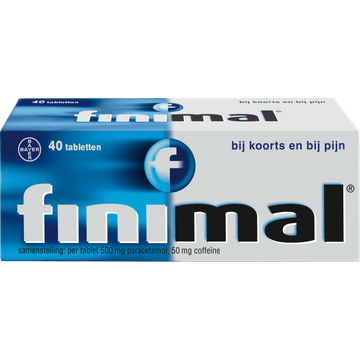 Finimal Tabletten 500 mg Paracetamol, 50 mg Coffeïne 40 Stuks