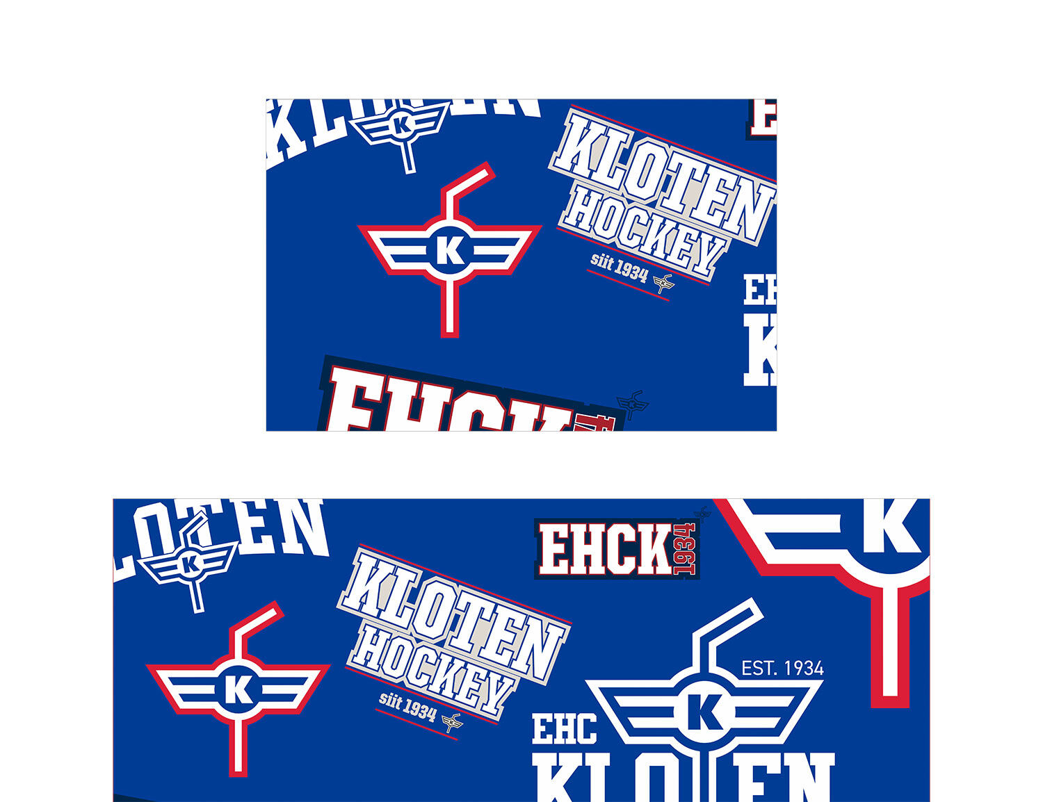 Bettwäsche EHC Kloten blau-weiss