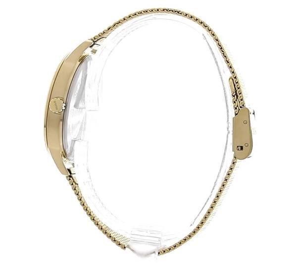 Hugo Flash Light Gold Mesh Strap Watch Womens