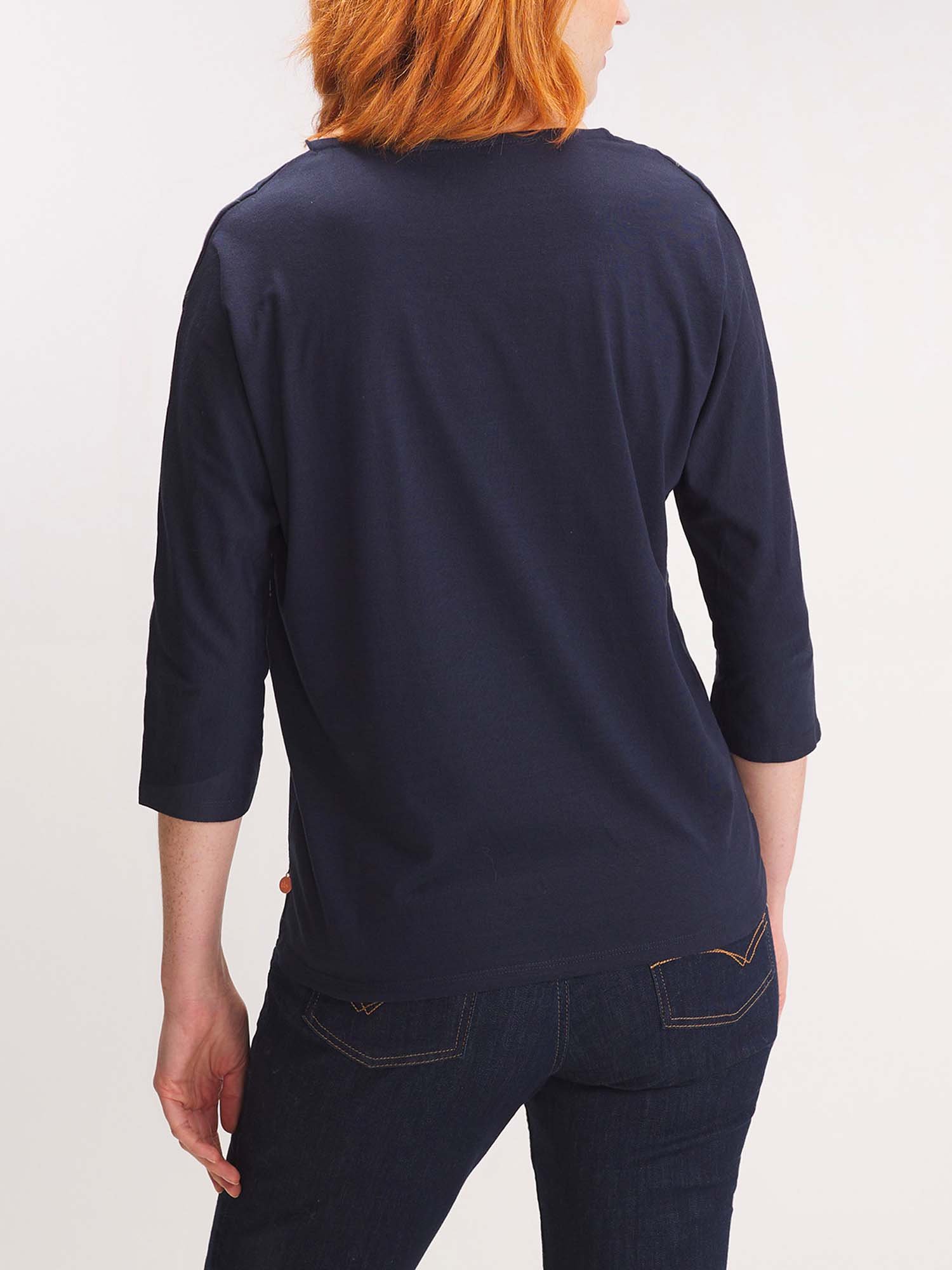 Tee Shirt Femme Manches Longues Motif Marine