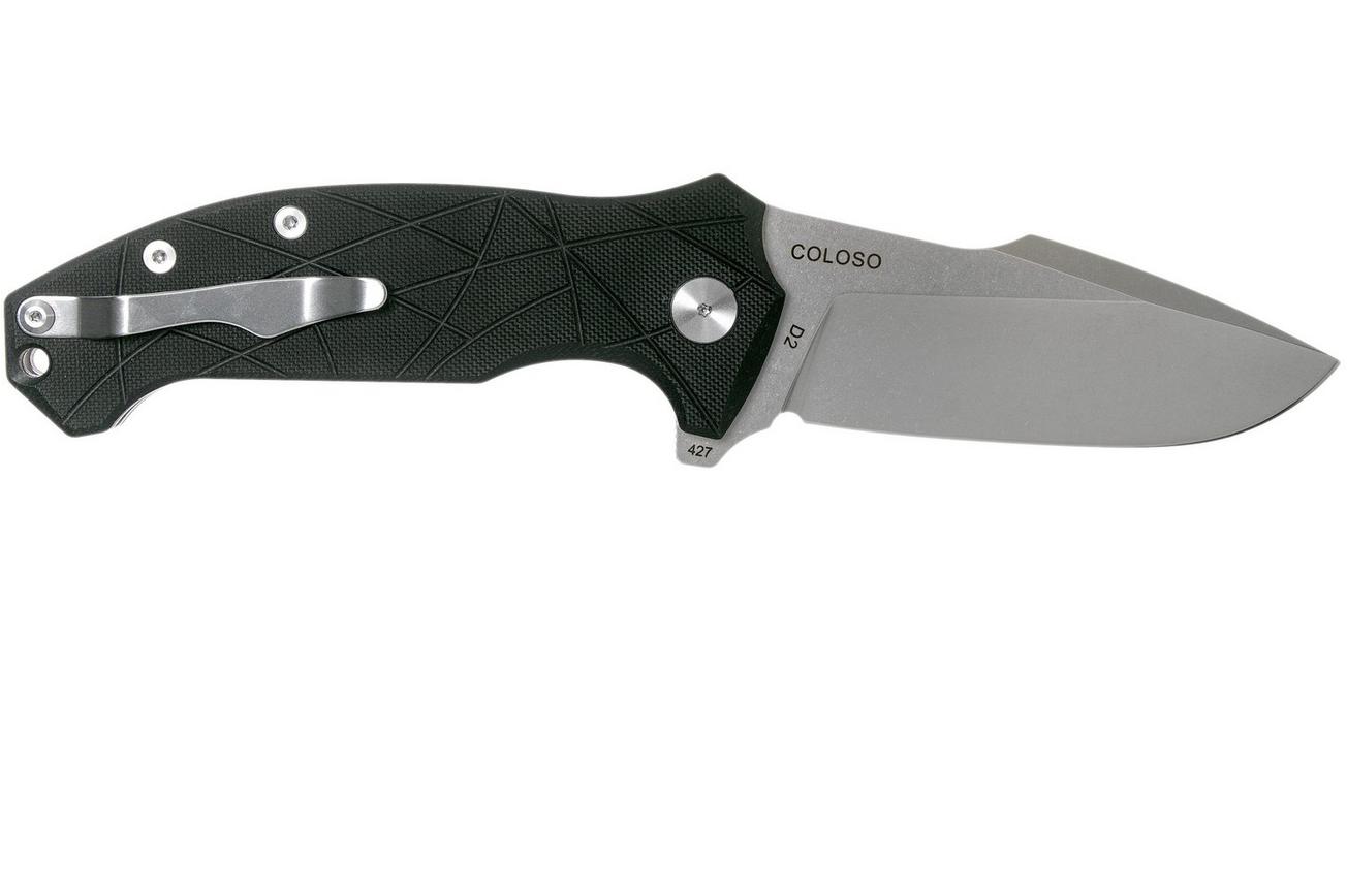 Amare Knives Coloso, black G10, zakmes