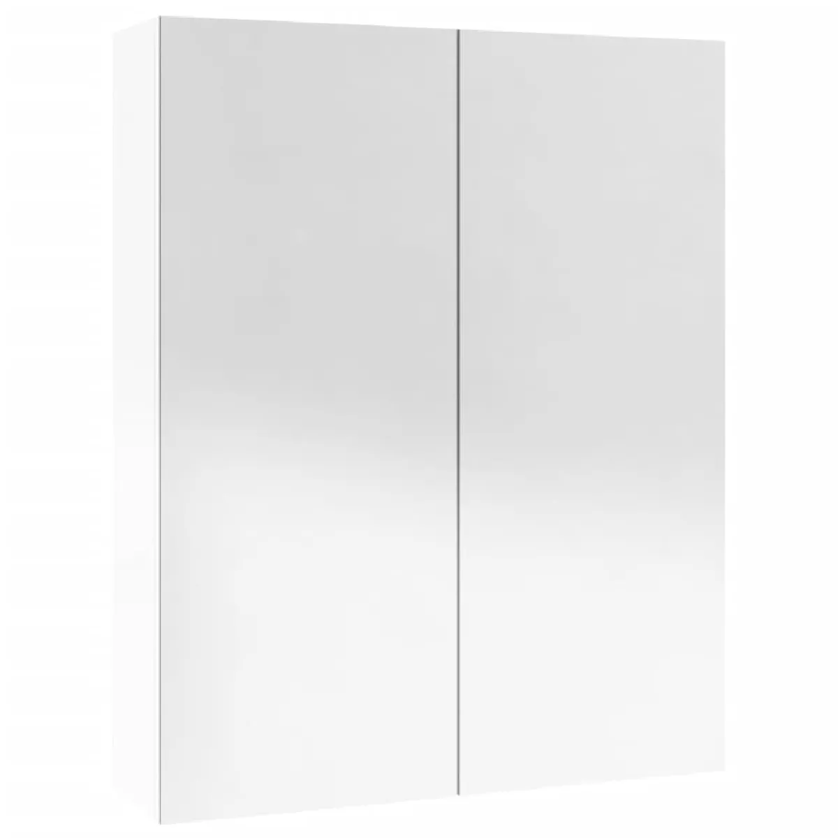 Helloshop26 Armoire à Miroir de Salle de Bain - Blanc Brillant