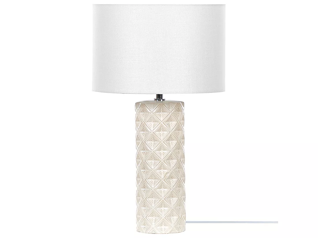 Lampe à poser BALONNE Céramique Beige clair