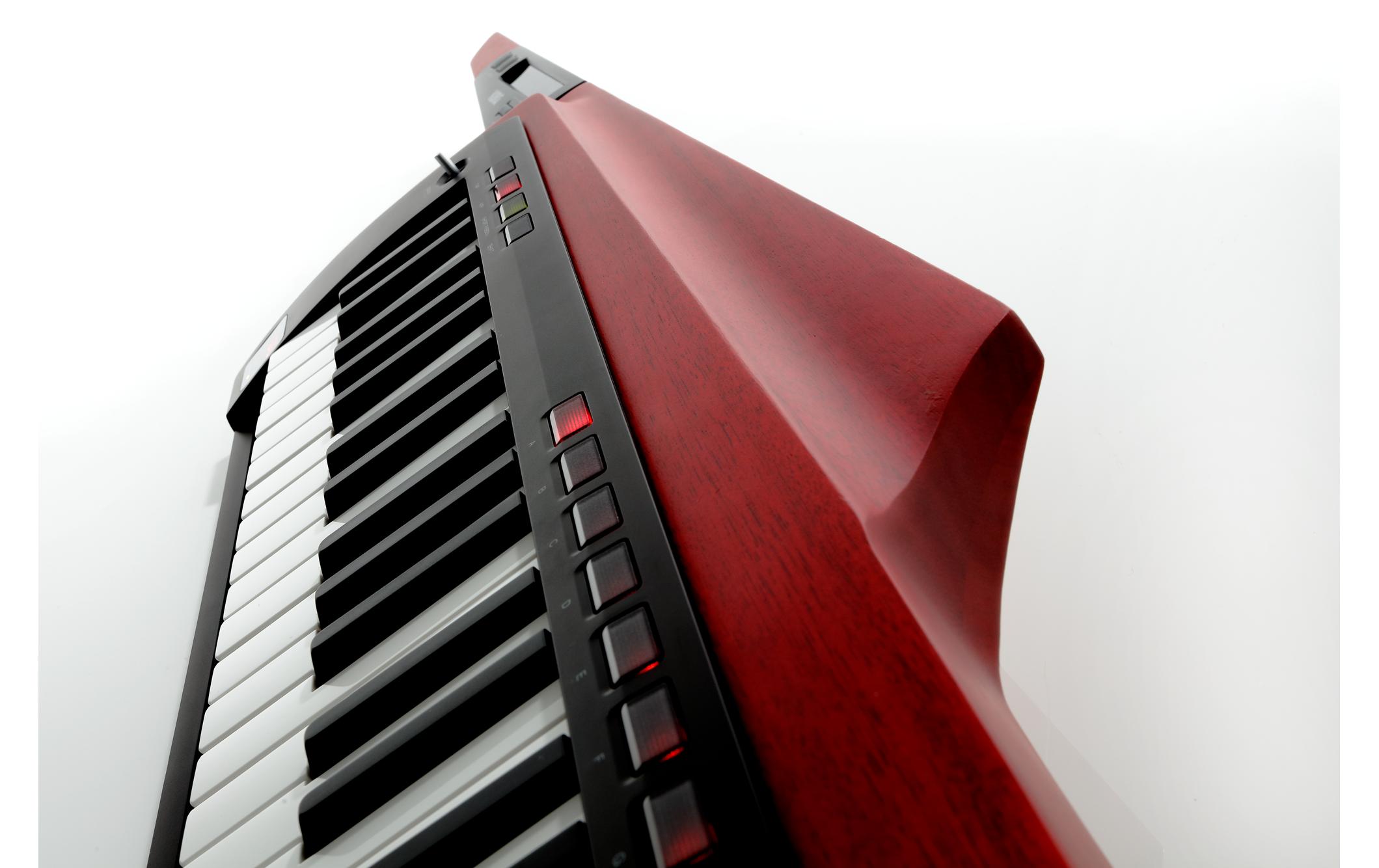 Keytar RK-100S 2 – Rot<br>Umhängekeyboard mit ergonomischem Design