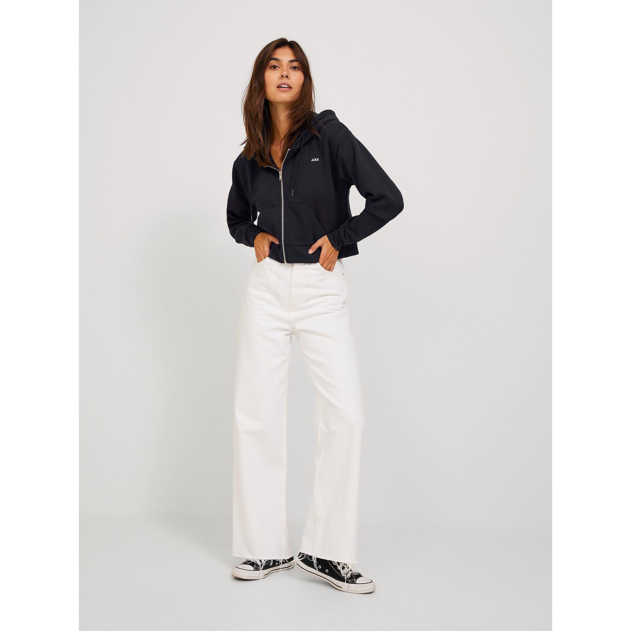 JJXX Abbie Long Sleeve Zip Cropped Hoodie