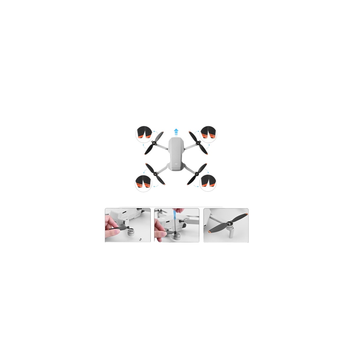 Propeller for droner 2 par Sølv DJI Mini 3 Pro