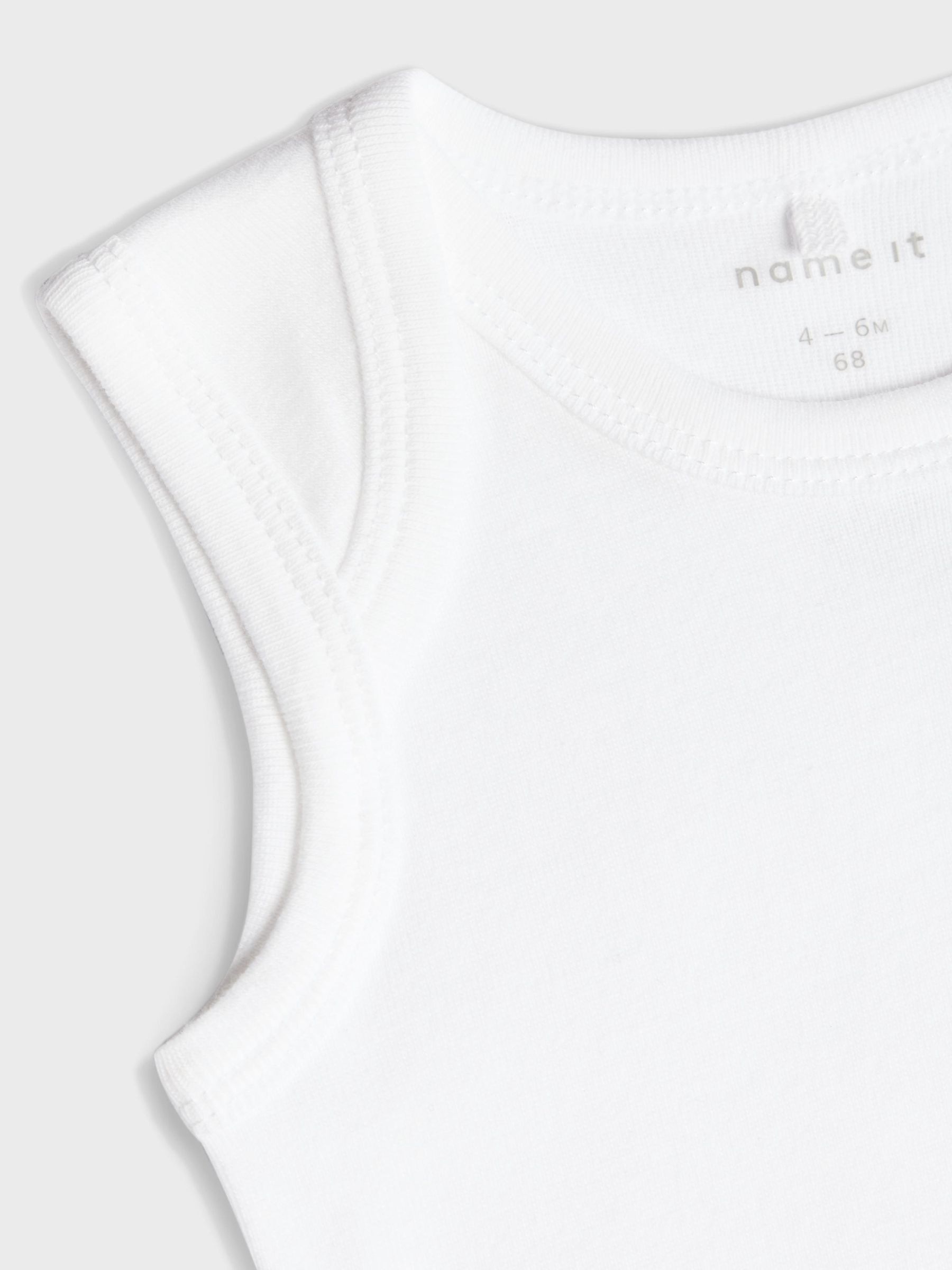Name It Body »NBNBODY 3P TANK SOLID WHITE 3 NOOS«, 3 Stk.