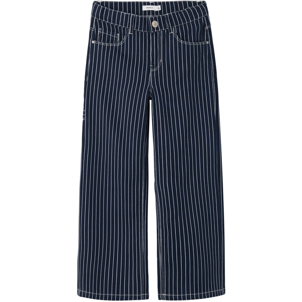 Køb Name It Navy Blazer Rose Wide Twill Stripe Bukser