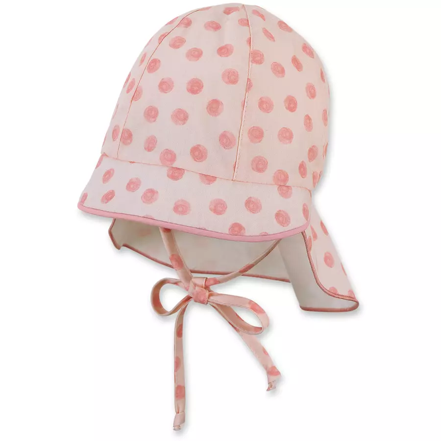 Sterntaler Schirmmütze mit Nackenschutz rosa