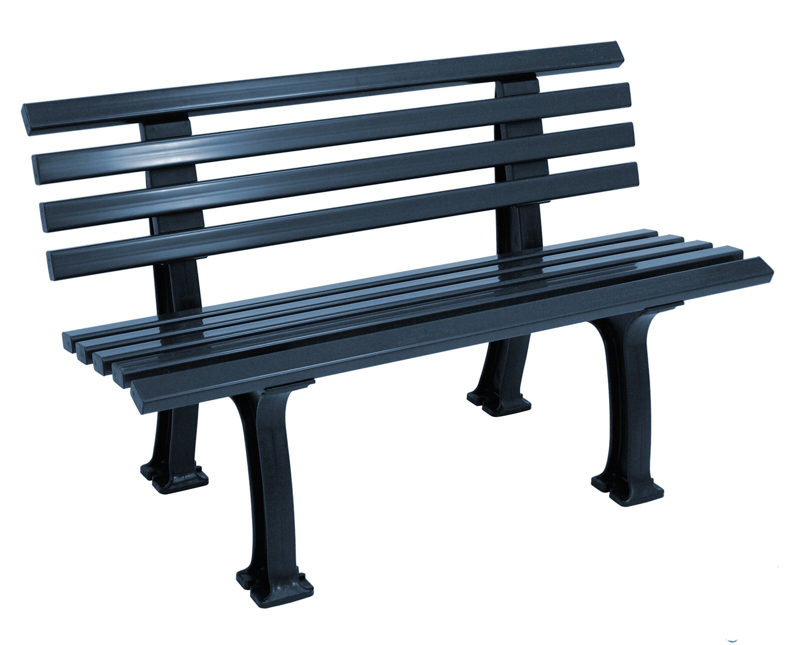 gartenmoebel-einkauf BankIBIZA 2-sitzer, Kunststoff blau
