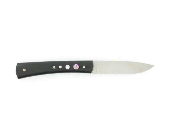 Entretoise Ebène - insert Nacre Couteau de poche par Renoux