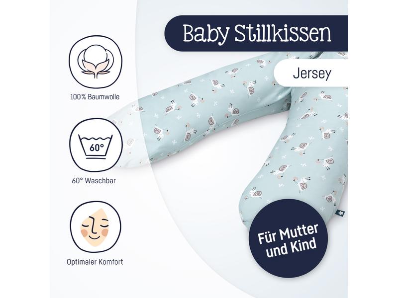 Julius Zöllner Stillkissen Jersey Schnecke 190 cm Stillkissen aus Jerseybaumwolle