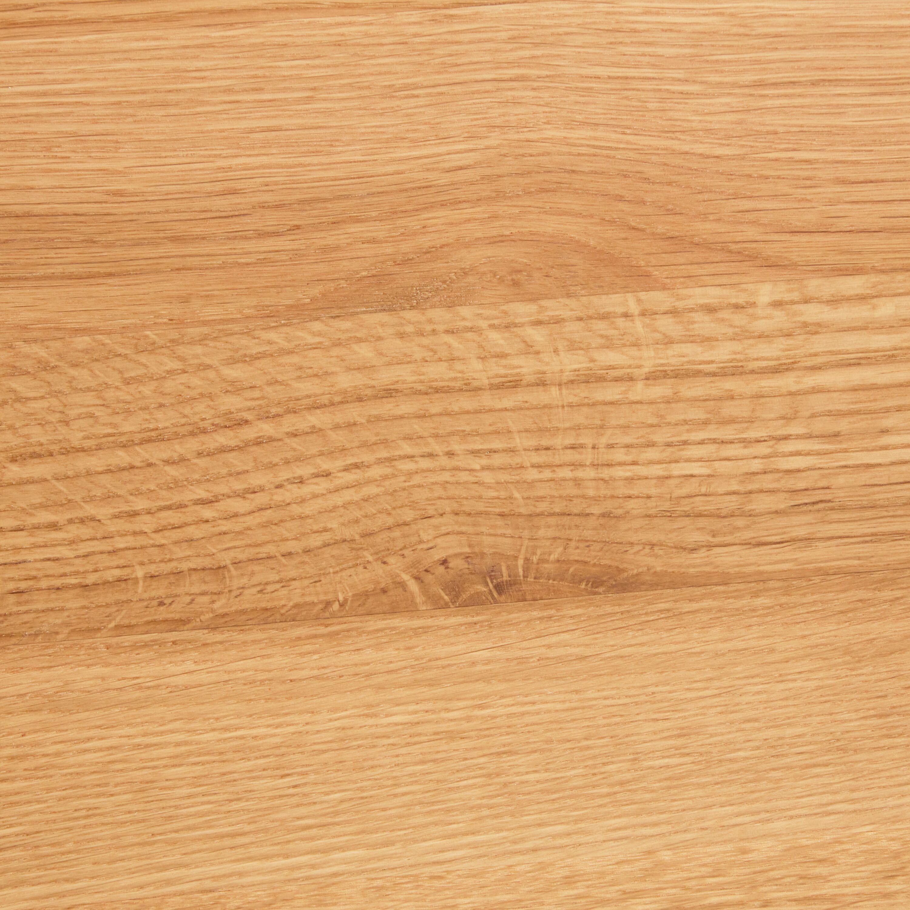 AVEA Salontisch - Eiche massiv / Edelstahl / B: 120.0 cm x T: 70.0 cm x H: 44.0 cm