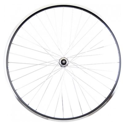 Roue vtc 28  ar blocage jante noir mach1 er10. moyeu miche a visser 5/6/7v v-brake 36t