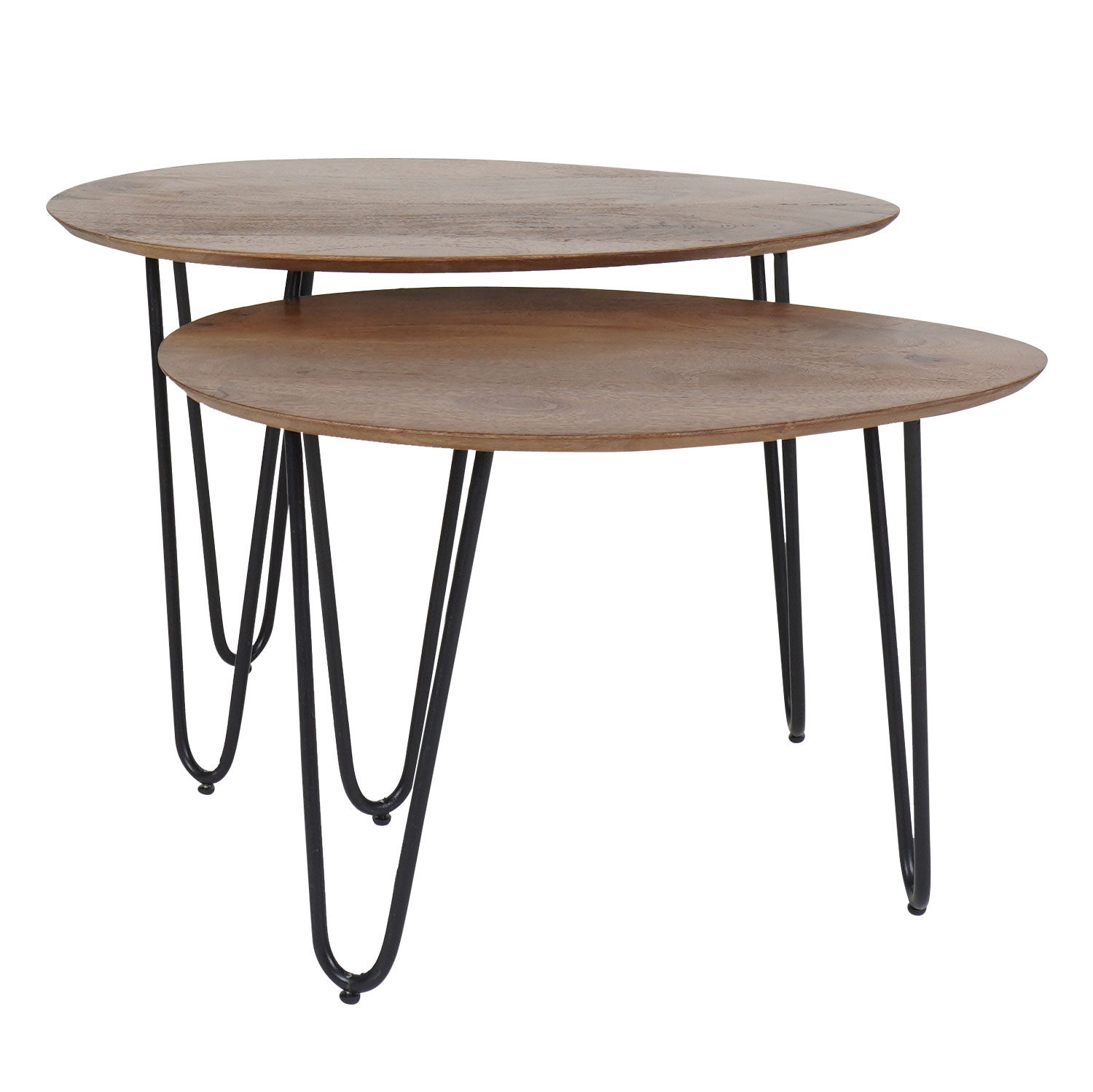 Salontafel Fabio Mangohout – Set van 2