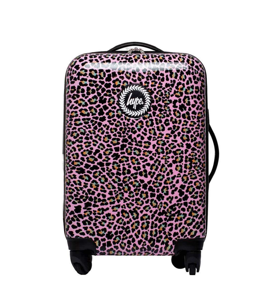 Hype - Valise à 4 roues Hardshell DISCO LEOPARD (Rose / Noir) (56,5 mm x 37 cm) - UTHY7711