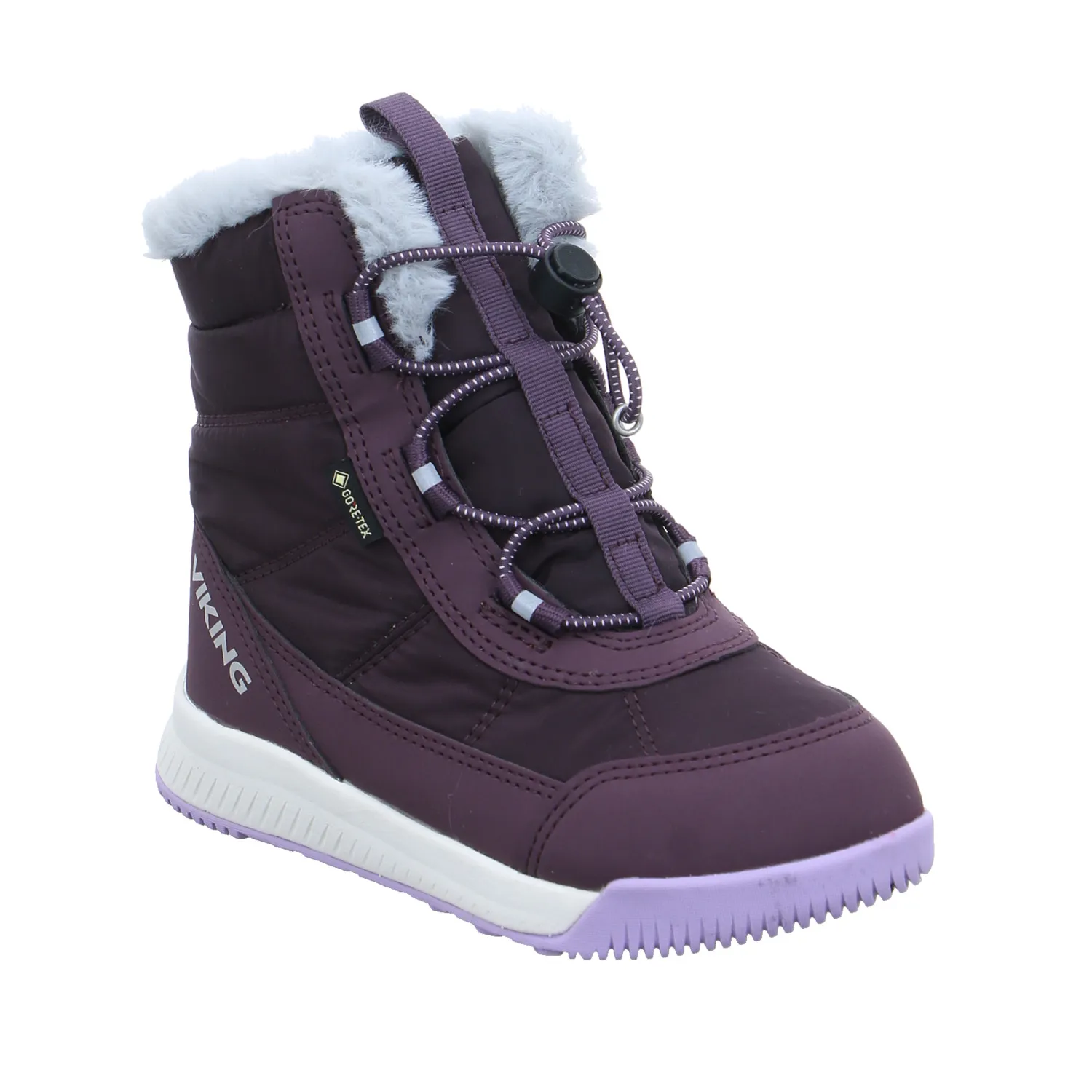 VIKING Kleinkinder-Snowboot  Membran Dunkelrot Textil  Mädchen Schneestiefel