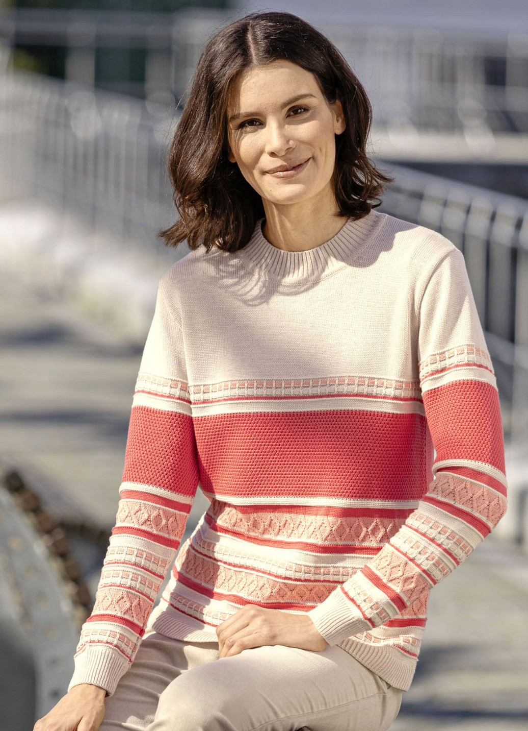 Pullover mit Ringeldessin