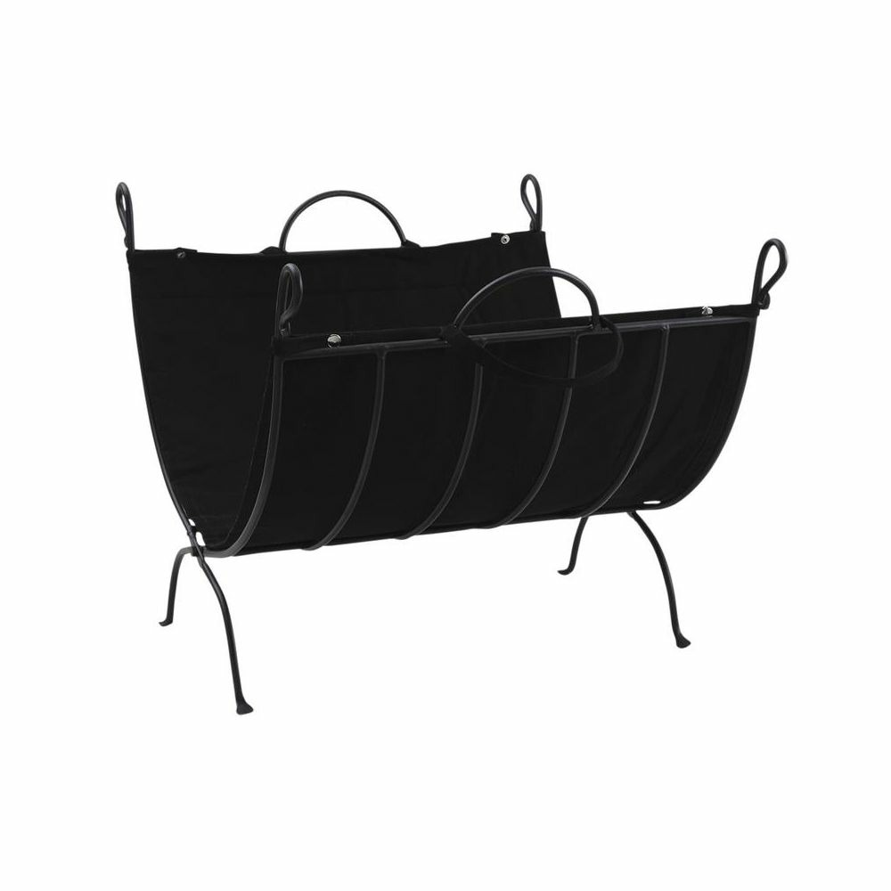 Porte-bûches pliable en fer forgé
