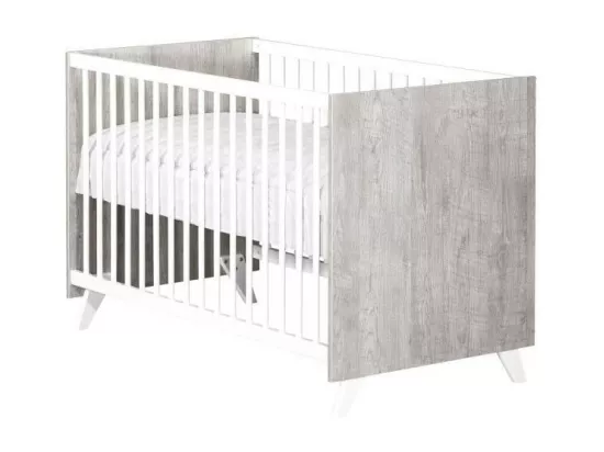 Babyprice - SCANDI GRIS - Lit Bebe 120 x 60