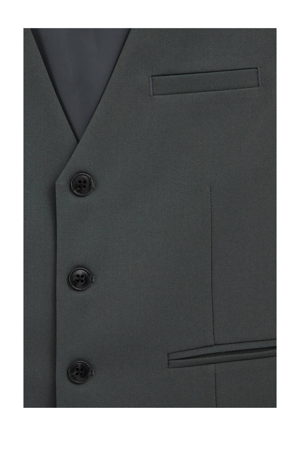 WE Fashion gilet donkergroen