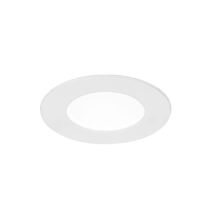 Spot encastrable Karluk LED intégrée variation de blancs IP65 600lm 6.5W Ø8xH.2,4cm blanc GoodHome