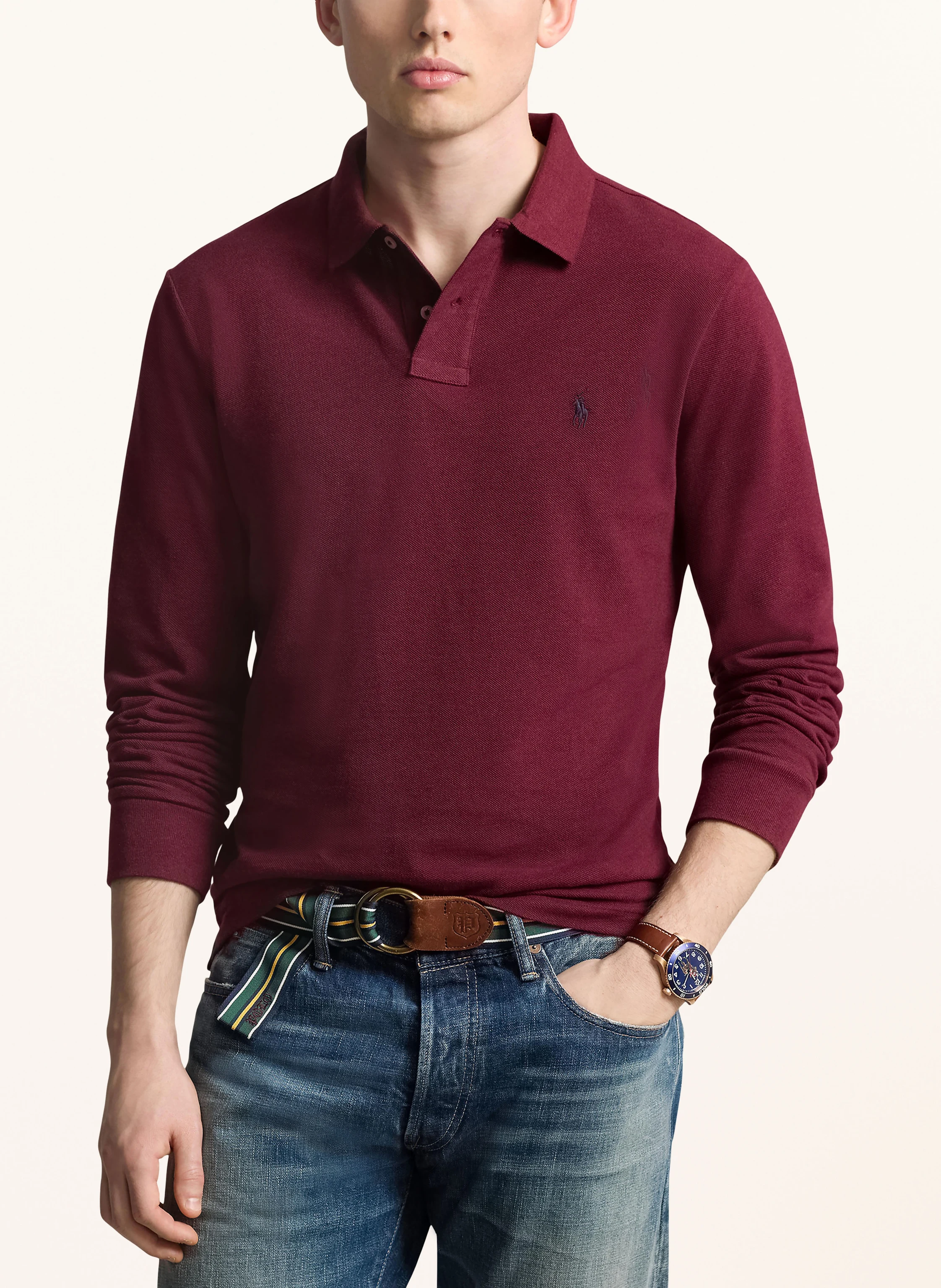 POLO RALPH LAUREN Piqué-Poloshirt Custom Slim Fit