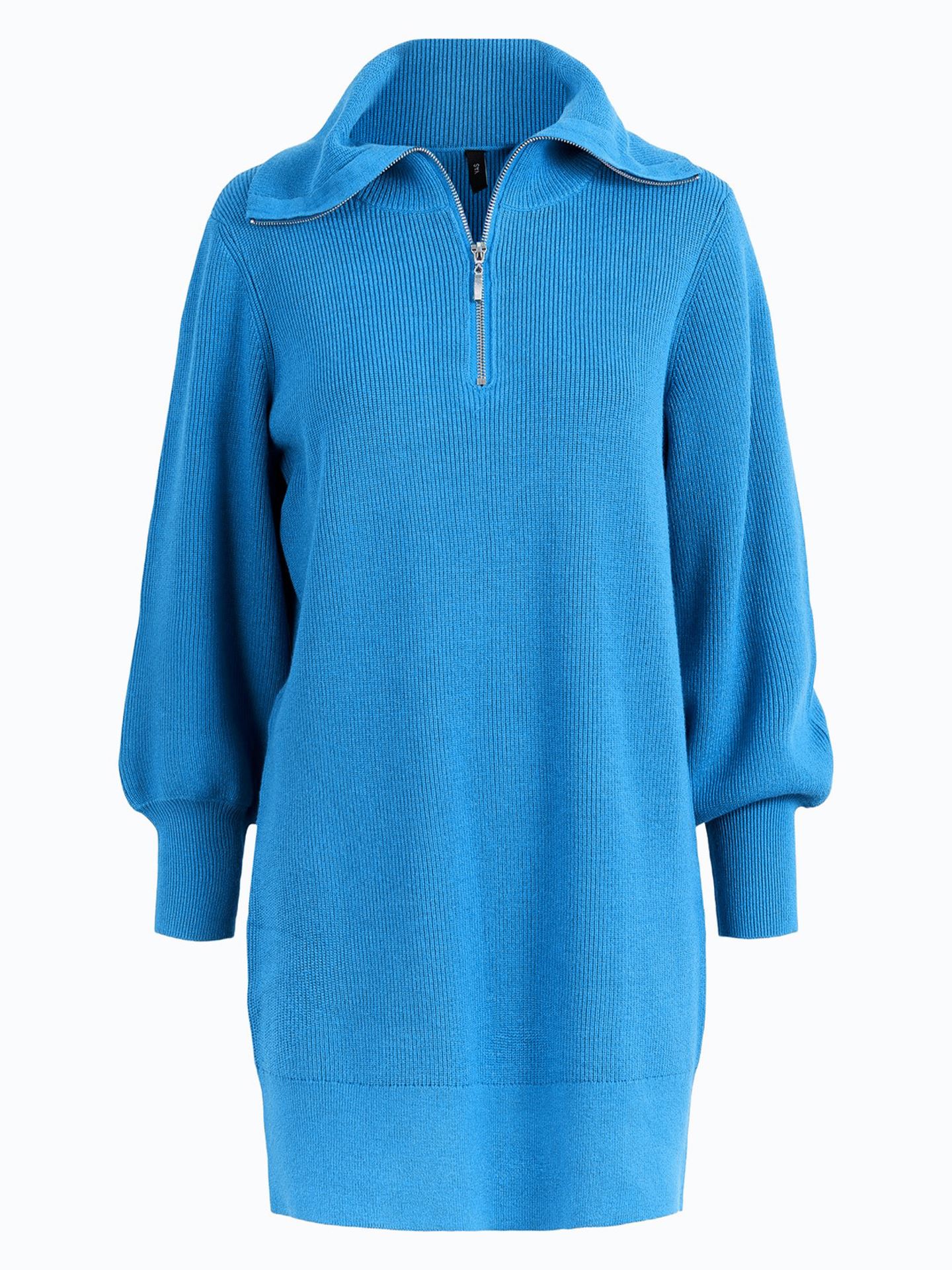 Dalma Long Sleeve Zip Knit Dress