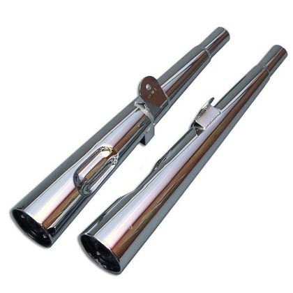 Silencieux Marving embout chrome - Gris