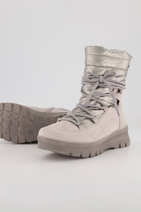 Leder-Boots, Jana Shoes, Bergsteiger-Optik, Weite H