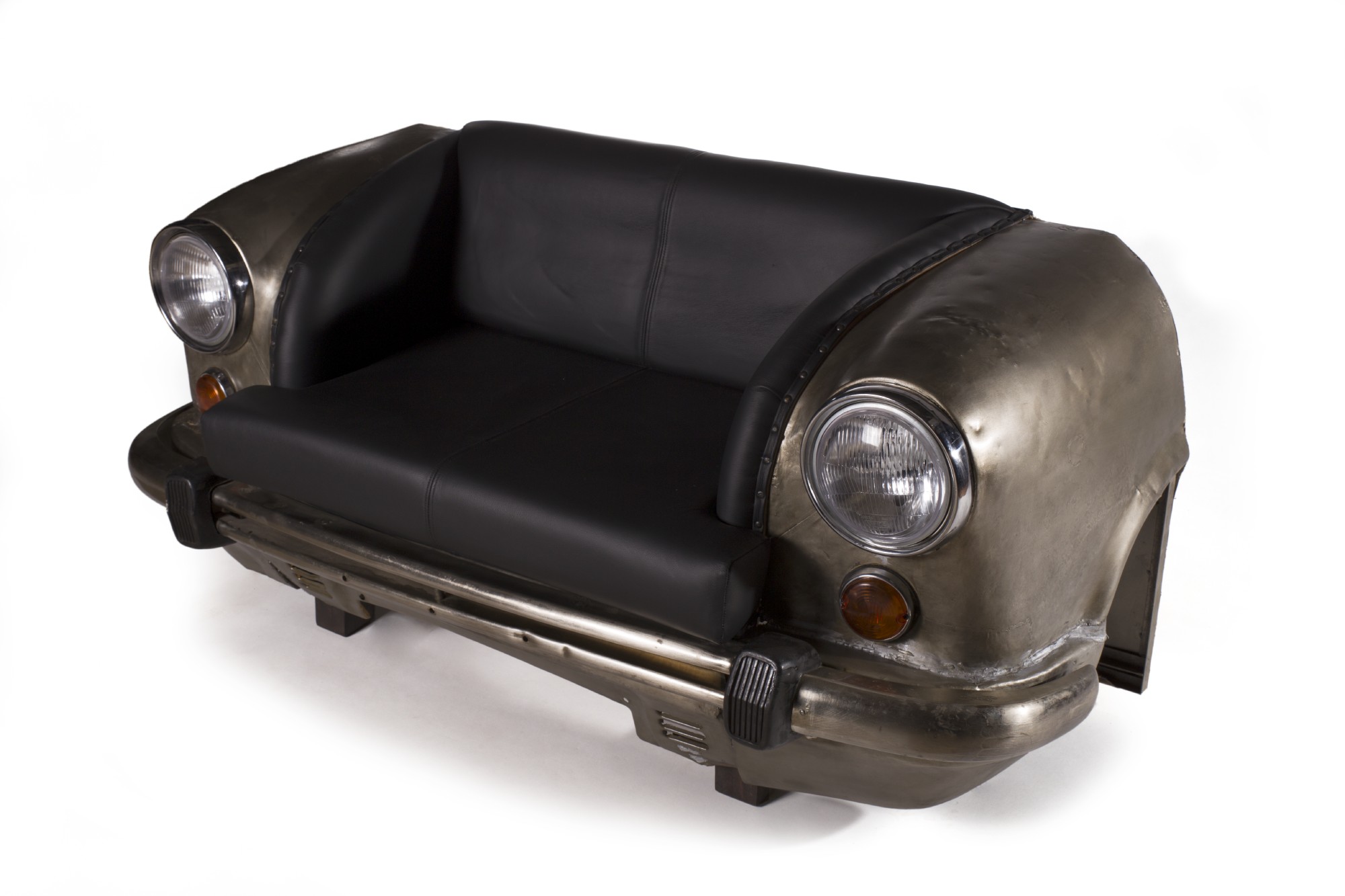 Sofa 'Ambassador Classic', Front, 2-Sitzer, silber, L 70 cm, B 158 cm, H 83 cm von fischer's lagerhaus
