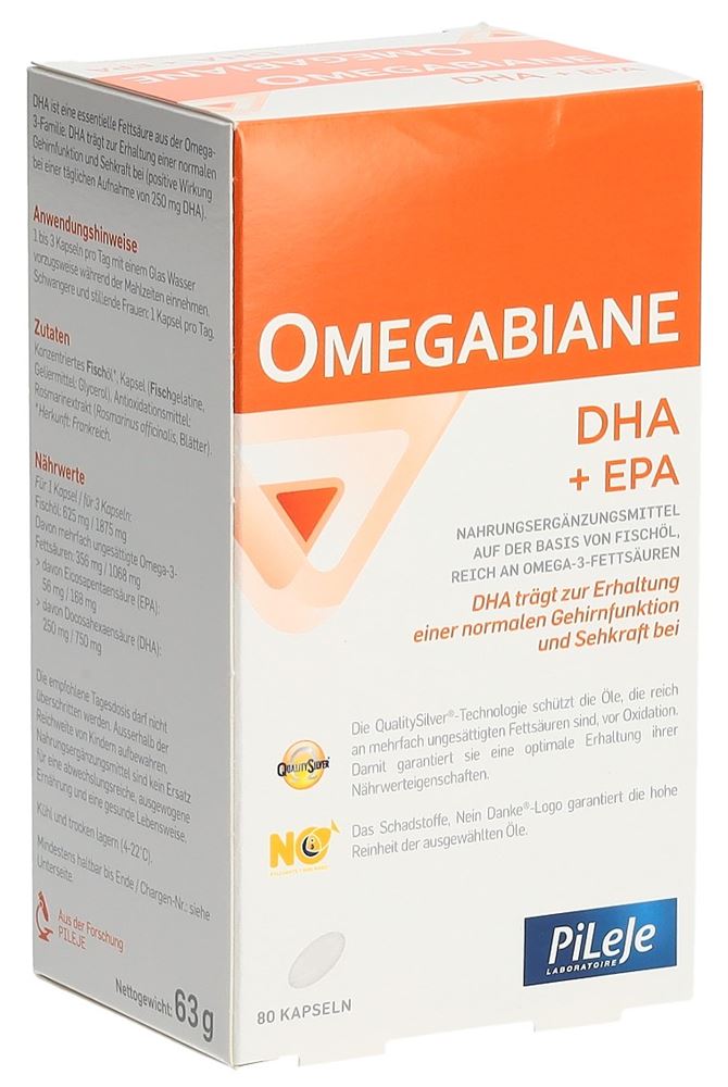 OMEGABIANE DHA   EPA Kaps Blist 80 Stk