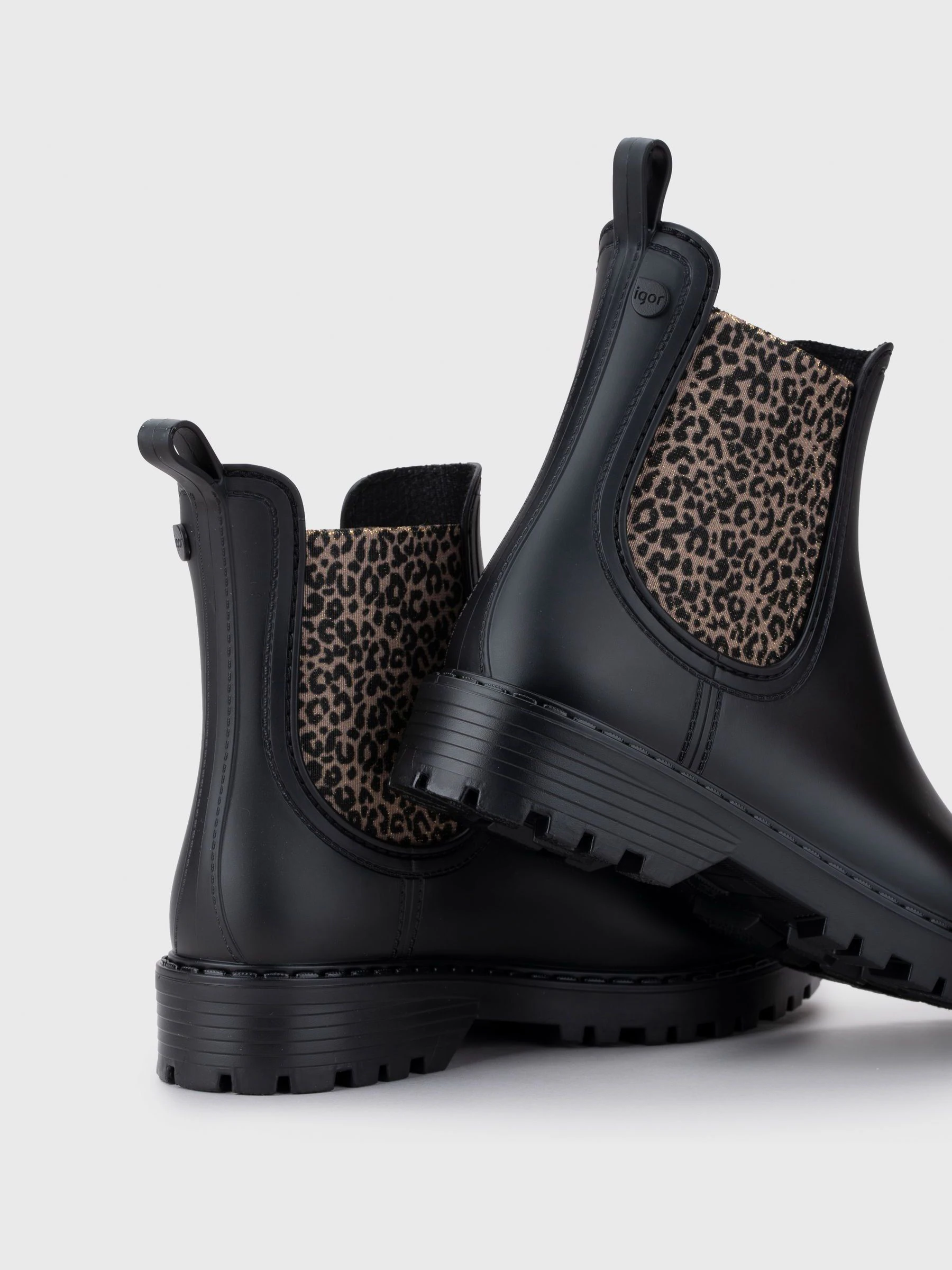 Igor Trak Leo Ankle Black Wellies
