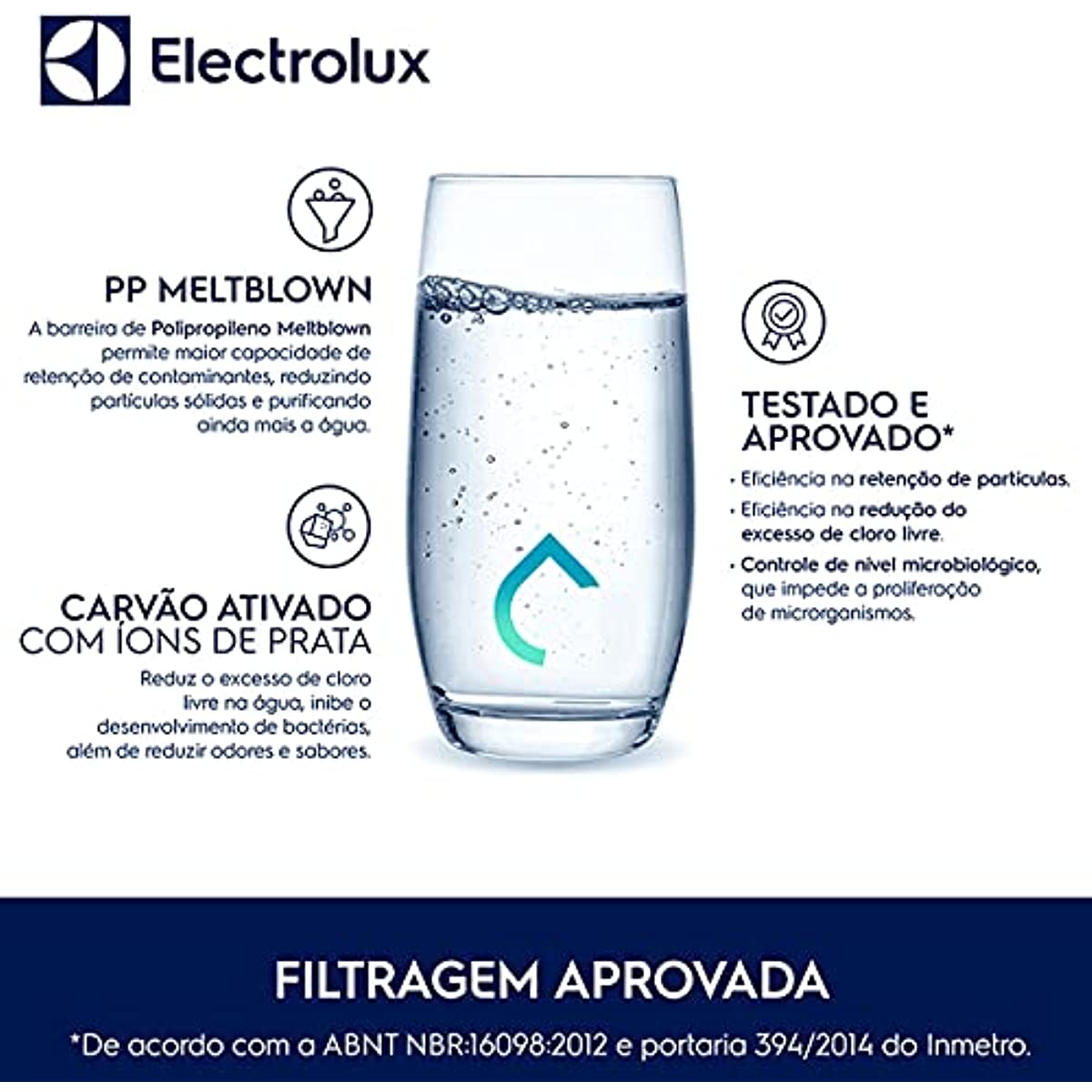 Filtro/Refil Original de &Aacute;gua para Purificador Electrolux PE11B/PE11X/PC41B/PC41X/PH41B/PH41X