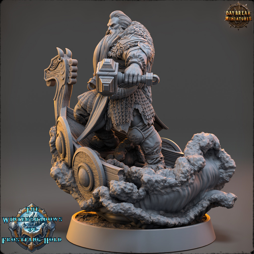 Daybreak Miniatures - The Wintershadows of Frostfang Hold : Baldur Stormstriker [32mm]