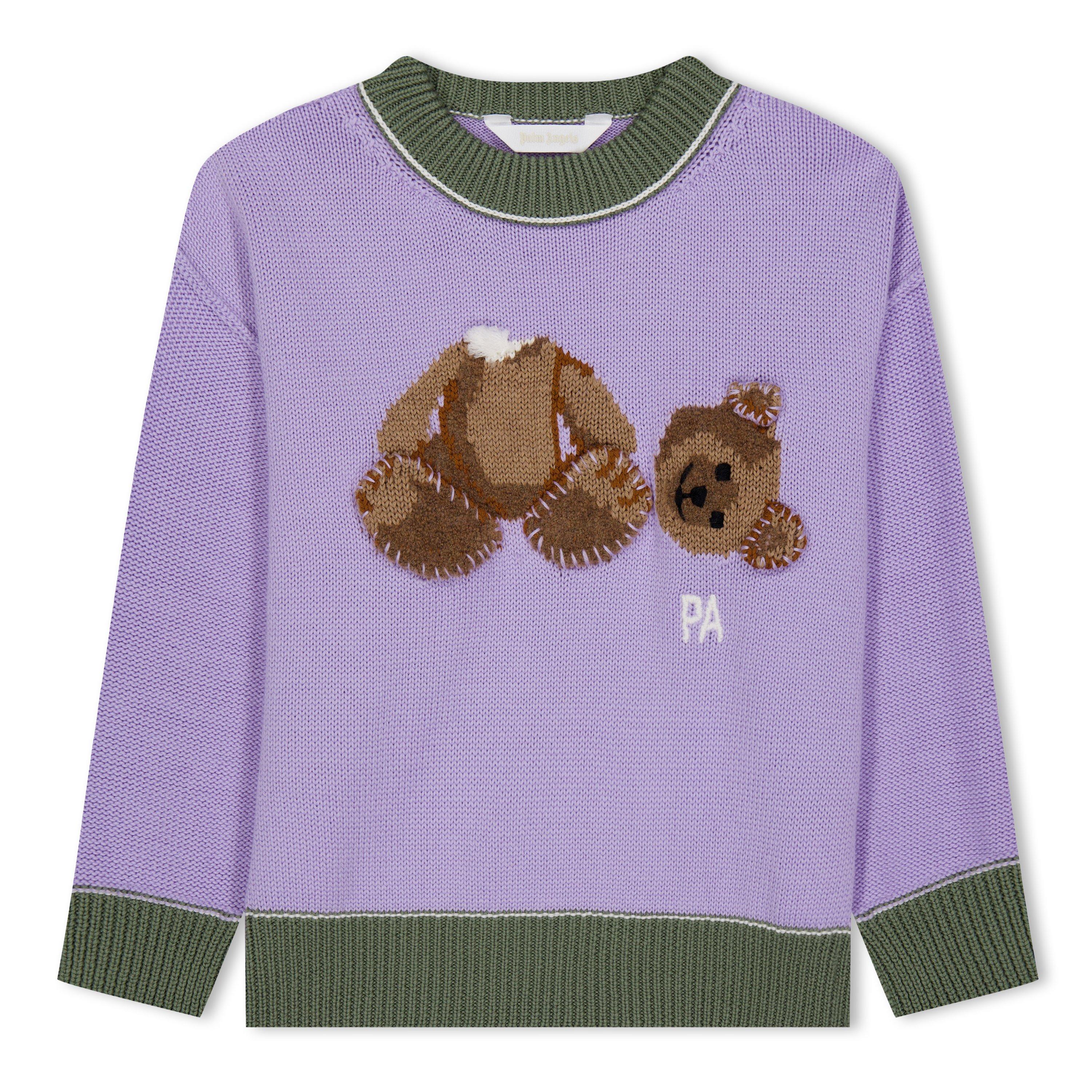 Palm Angels Knitted Bear Sweater Juniors