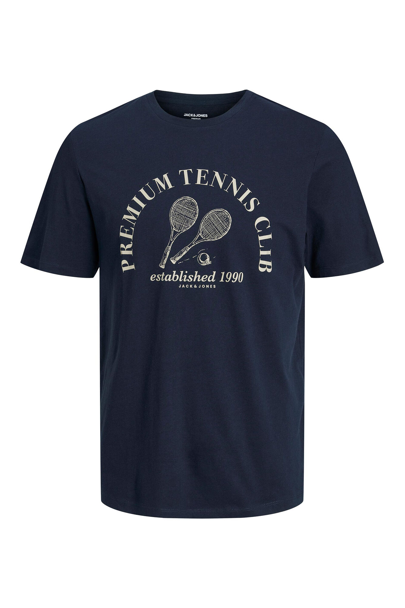 Camiseta de algodão com logo - Azul