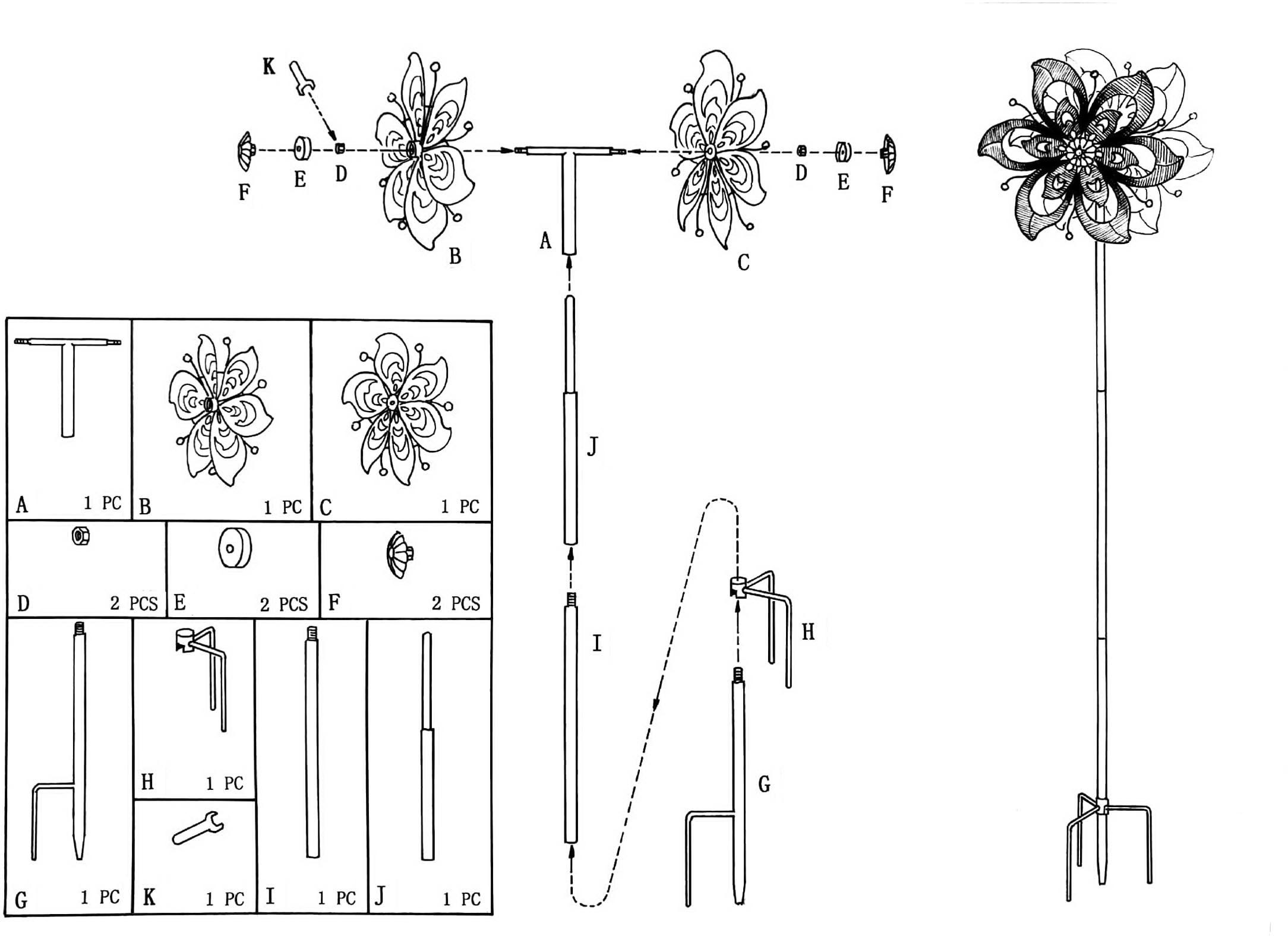 locker Gartenstecker »42527-06«
