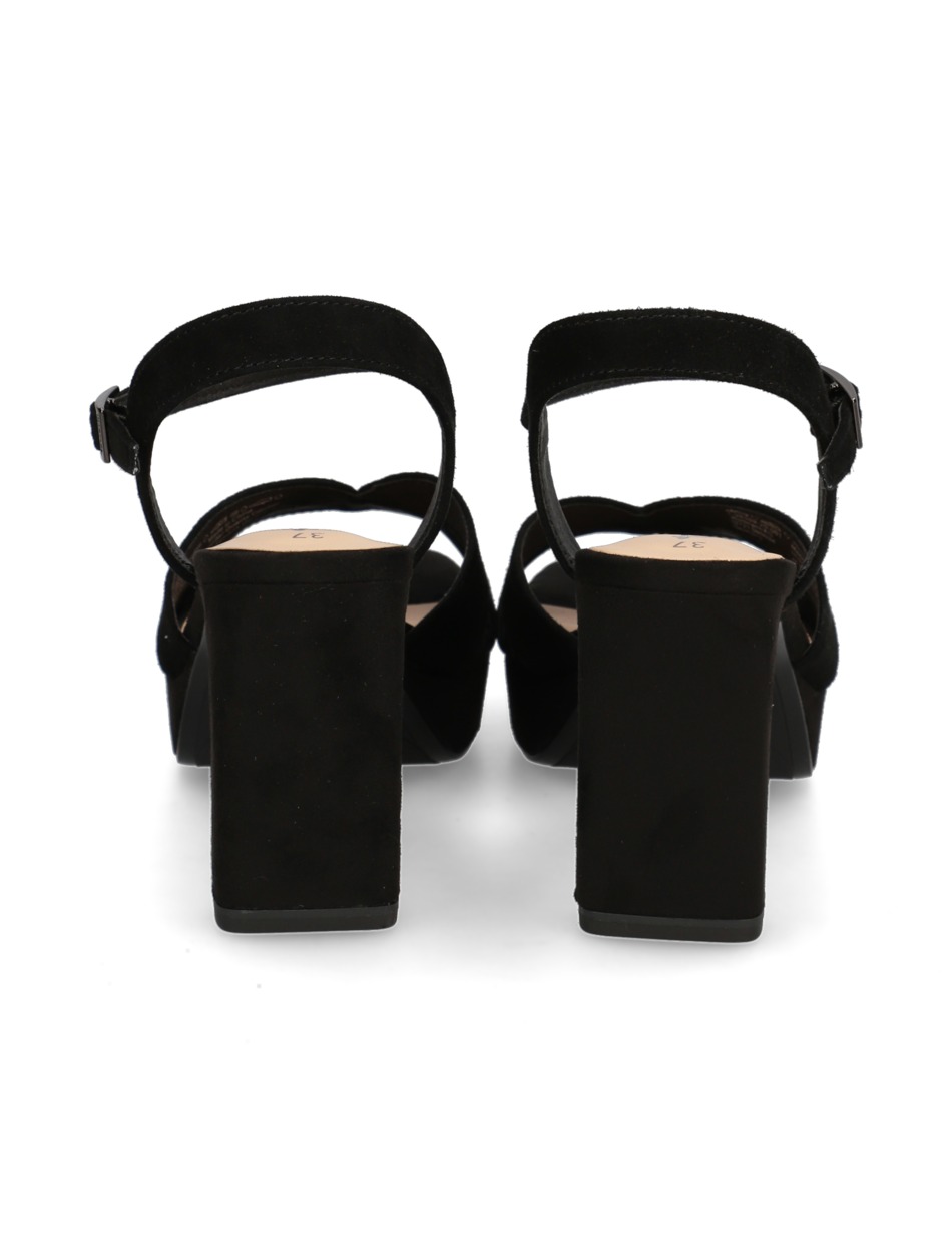 Veloursleder Sandale