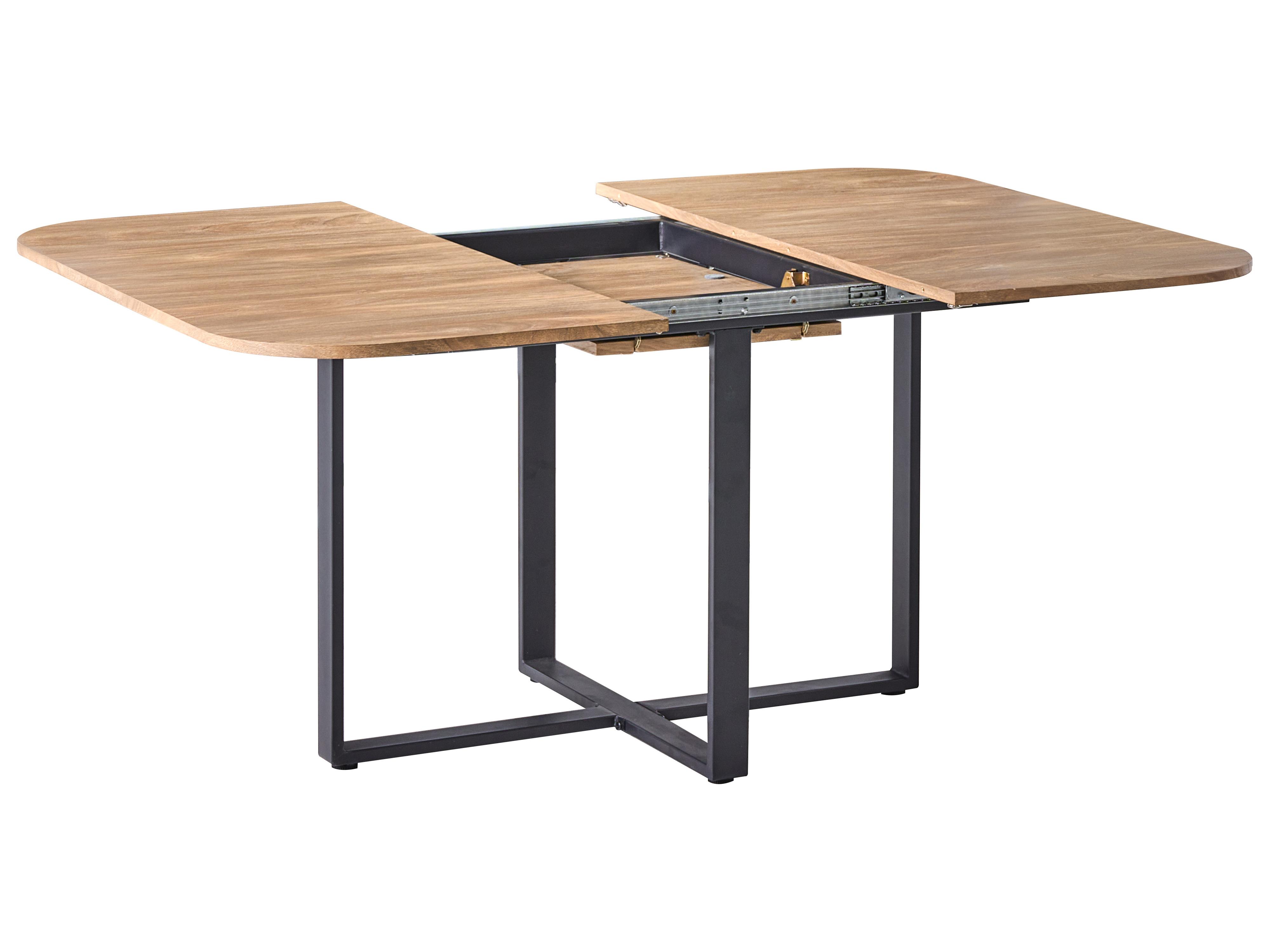 Eettafel uitschuifbaar COOPER Bruin 120 cm 120/160 cm
