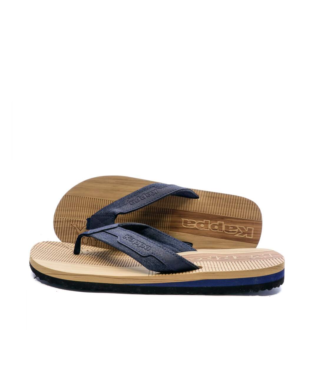 Tongs Marron/Marine Homme Kappa Nemilio