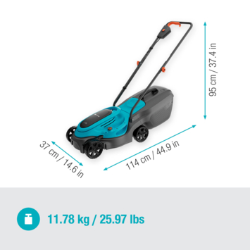 Gardena 18V grasmaaier EasyMax 32cm incl. 4.0Ahaccu