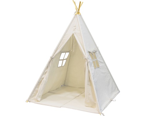 Sunny Alba textiel tipi tent, 120x120x159 cm, wit