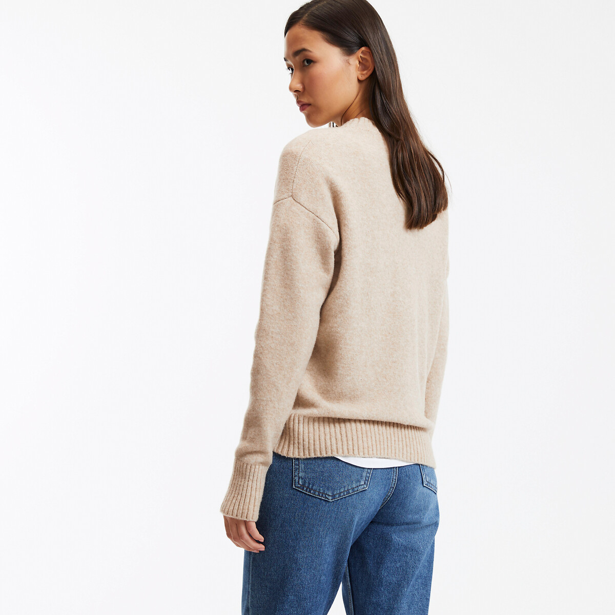 COLEÇÕES LA REDOUTE<br>Suéter de gola redonda